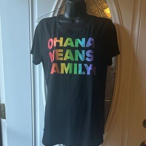 Disney OHANA MEANS FAMILY- Lilo and Stitch T-Shirt- NWT's Size Med